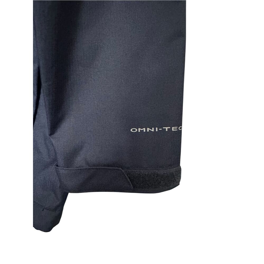 Columbia Master the Mountain EXS Rain Jacket Mens M Navy Omni-Tech Waterproof - Picture 5 of 8